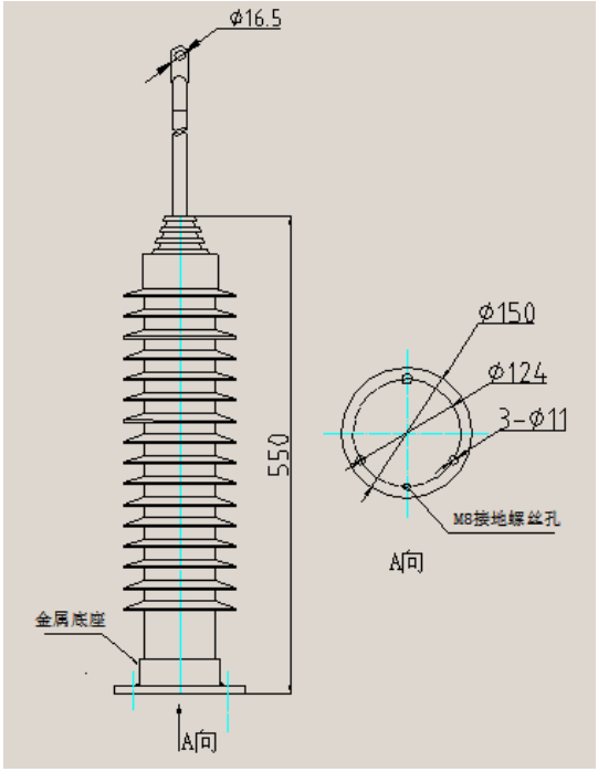 ZYGL金属氧化物避雷器(图3)